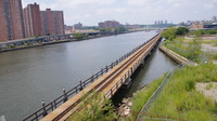 Freight rail viaduct near the Bronx