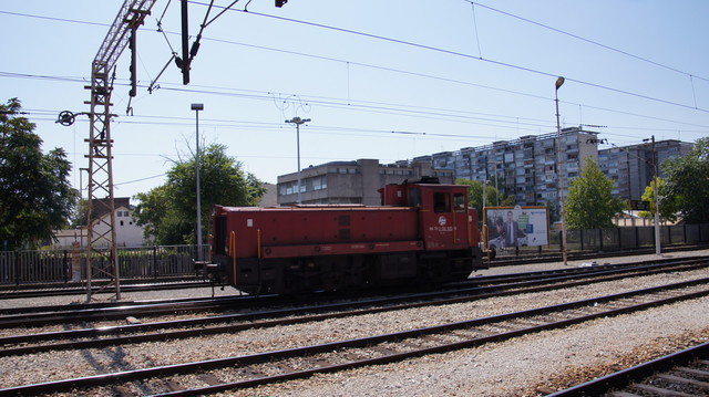 Shunter at Zagreb Railway Station