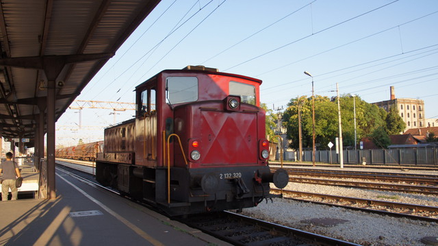 Shunter at Zagreb Railway Station