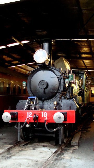 1210 rests in the shed.