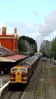 NSWRTM Bundanoon train in Moss Vale