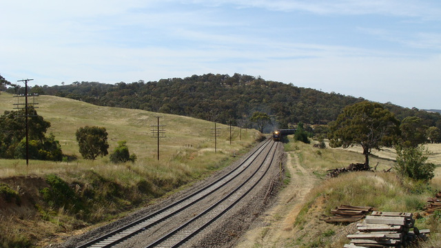 Grain climbing up to Cullerin Station