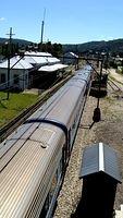 Westbound XPT heads into Lithgow Station