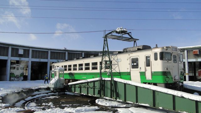 DMU being turned and stored