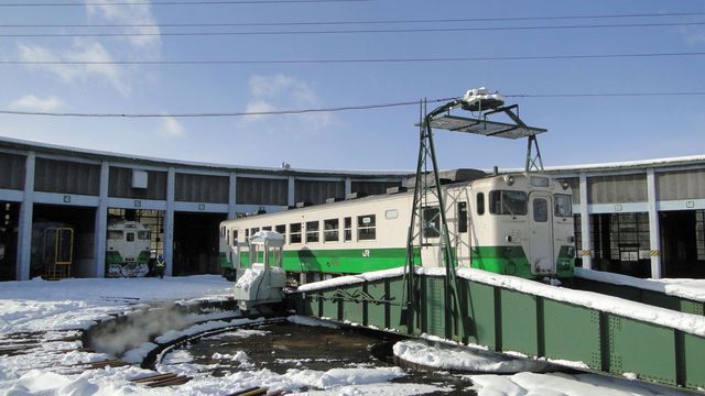 DMU being turned and stored