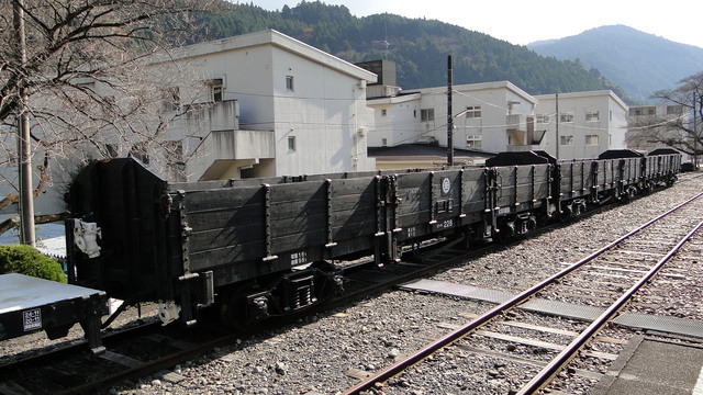 Oigawa Dam Railway work trucks
