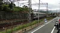 Approaching Nankai Mikkaichicho Station