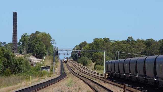 Coal passing Metford
