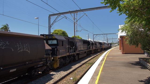 82 on coal passing Broadmeadow Station