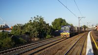 NR25 leads freight past Middle Footscray