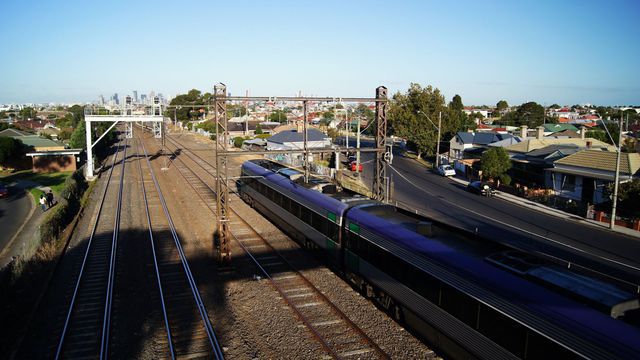 V/Locity approaching West Footscray