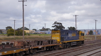 NR35 with empty coil wagons