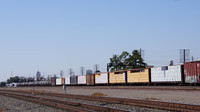 Stored freight cars at Fresno