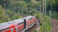Loco hauled departing Bochum