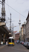 Tram near Friedrichstrasse Station